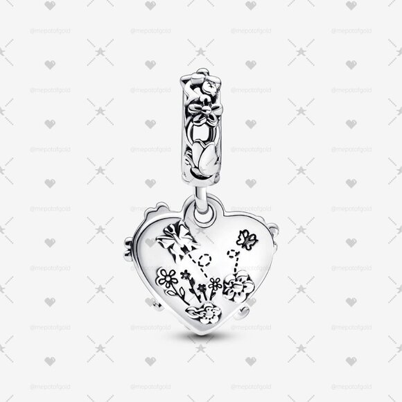 Pandora Disney Winnie the Pooh & Piglet Double Dangle Charm - Picture 2 of 5